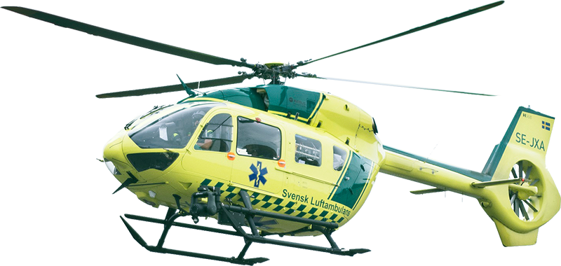 Helikopter som flyger